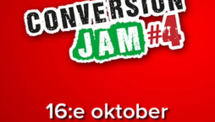 Snart dags för en ny omgång Conversion Jam #4
